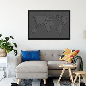 Unframed 36x24 World Map Print